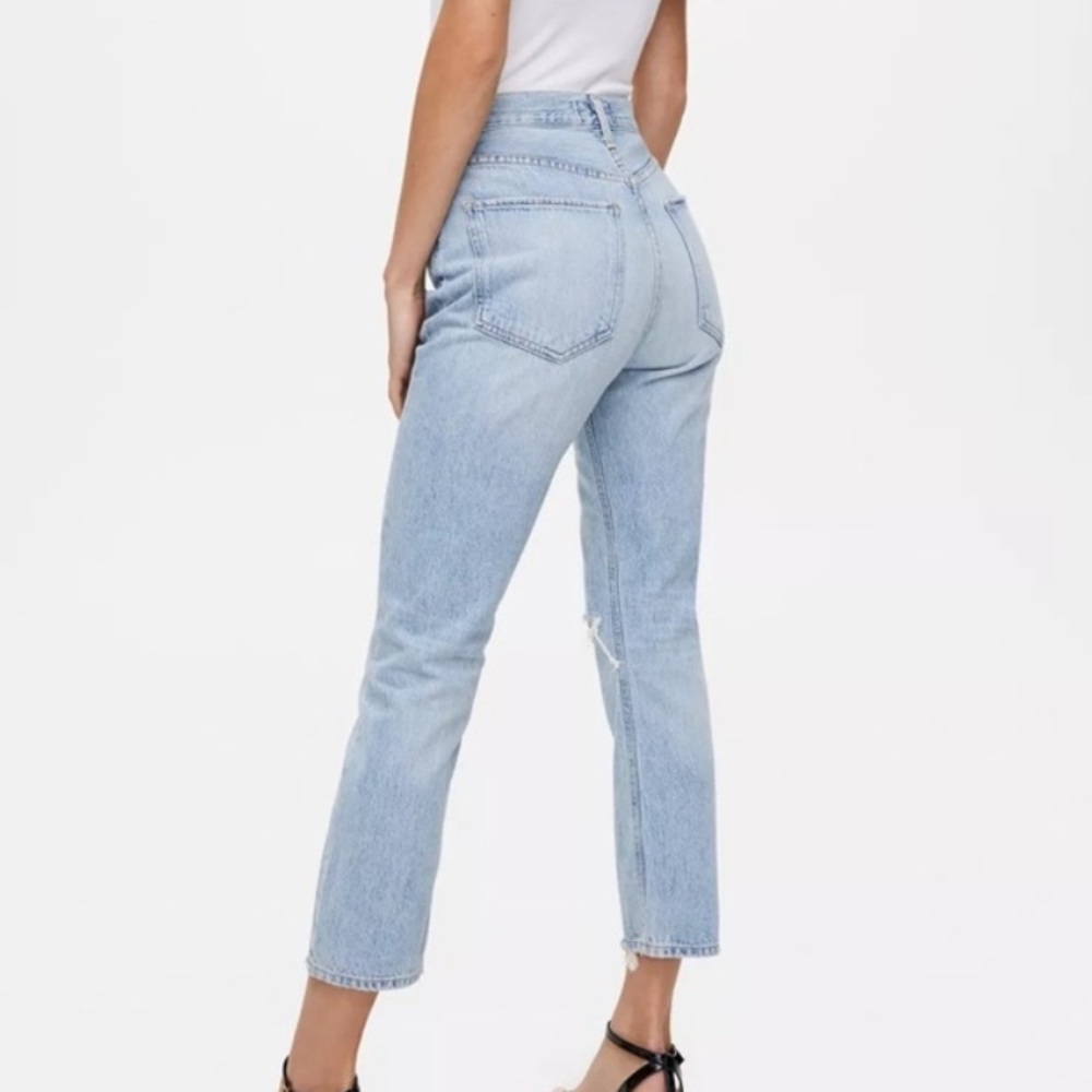 Agolde Riley High Rise Straight Crop Jeans - Picture 5 of 16